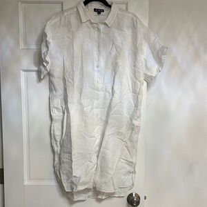 J. Crew White Midi Dress